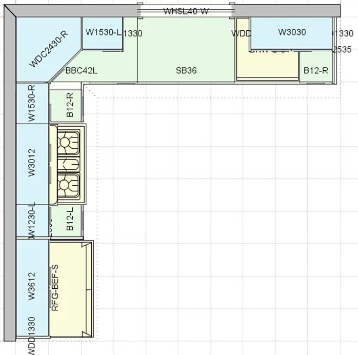 10x10 Kitchen Flat Panel Cabinets