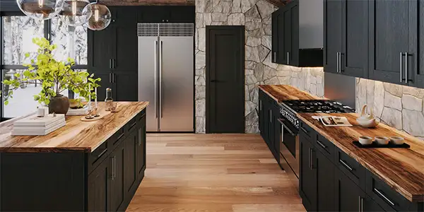 Blaze Black Shaker (AA) Cabinets
