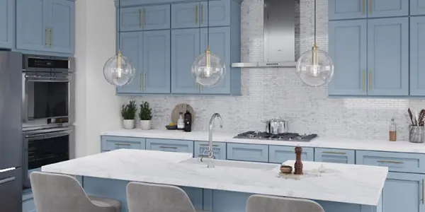 Xterra Blue Shaker (AX) Cabinets