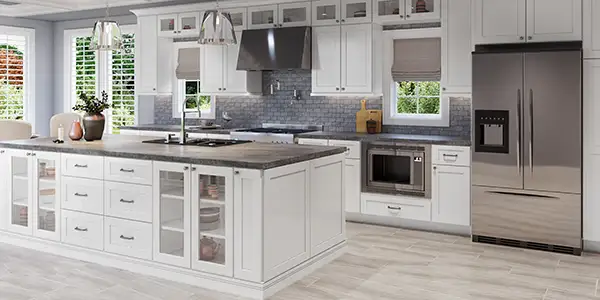 Shaker White (SW) Cabinets