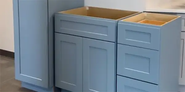 Arctic Blue Shaker (AS) Cabinets