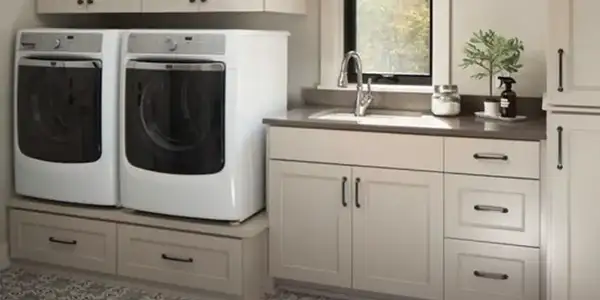 Pearl White Shaker (PS) Cabinets