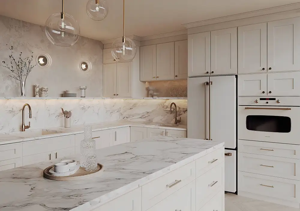 Champagne Maple Shaker Example Kitchen