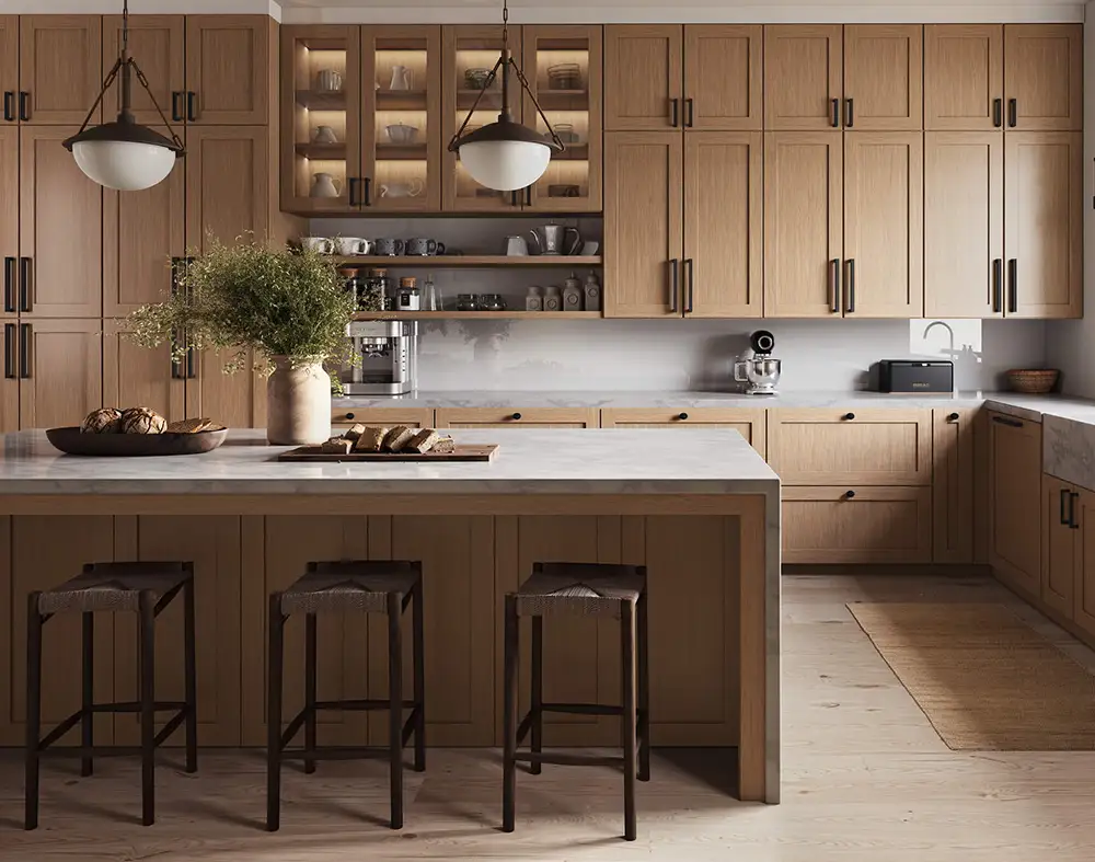 Homestead Oak Shaker Example Kitchen