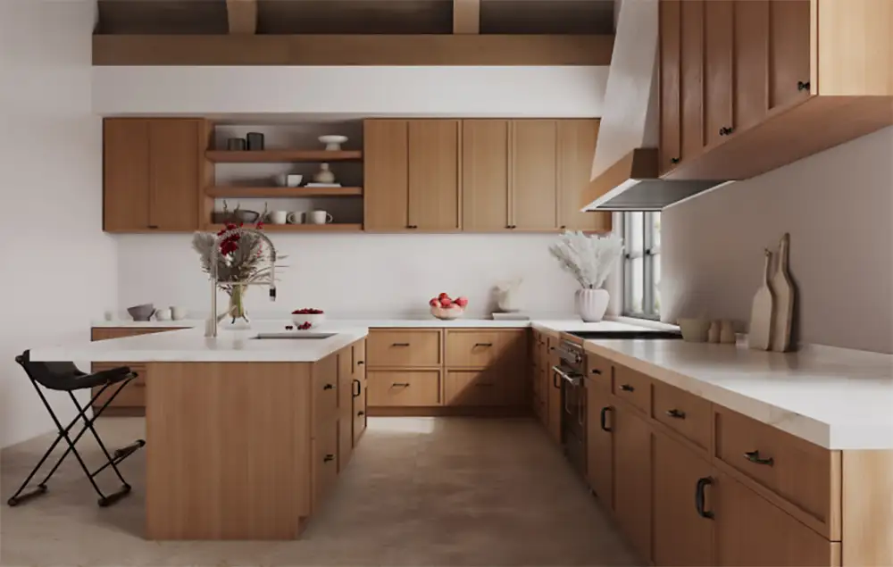 Petit Brown Example Kitchen