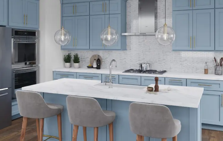 Xterra Blue Shaker Example Kitchen