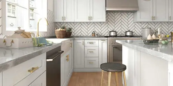 Shaker White (CS) Cabinets