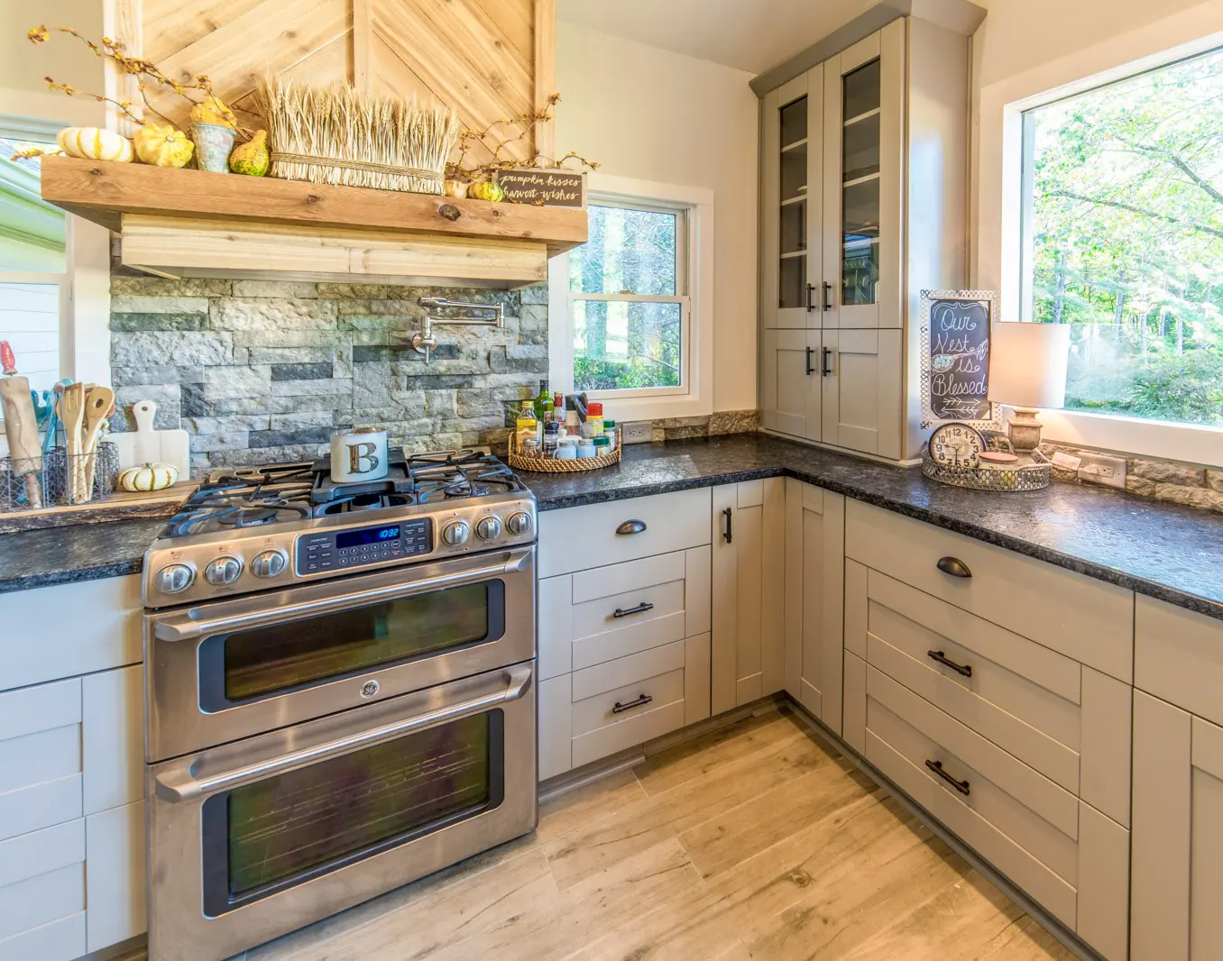 Anchester Gray Cabinets Example Kitchen