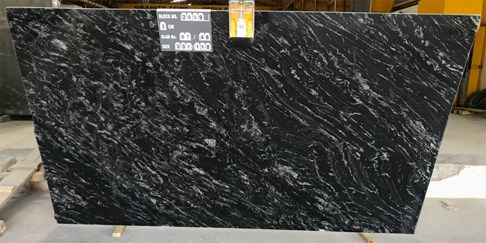Black Wave Granite Slab Black Wave Granite Slab