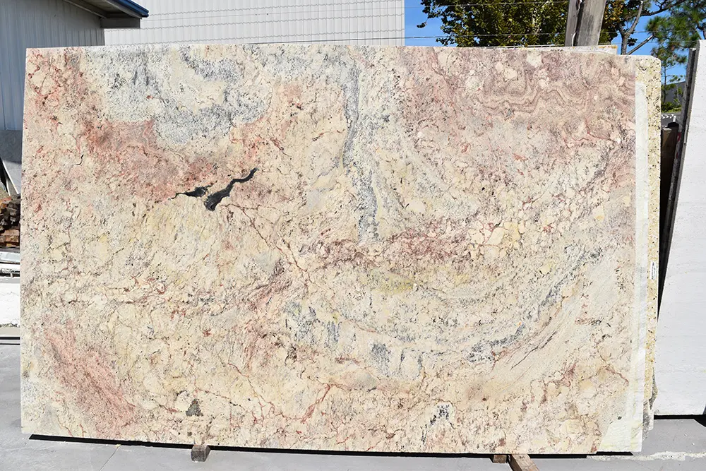 Sienna Bordeaux Granite Slab