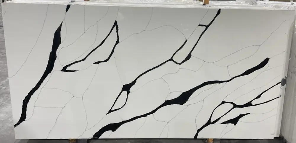 Calacatta Panda Mist Quartz Example