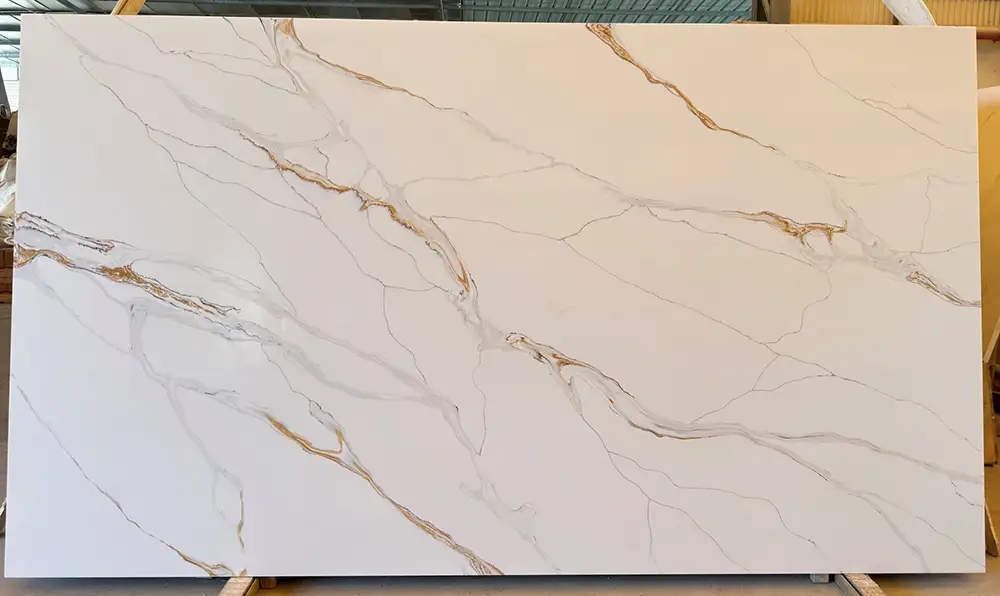 Calacatta Nepa Gold Quartz Example