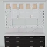 Jarlin: Dove White Shaker and Ebony Shaker Cabinets