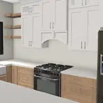 Forevermark: Ice White Shaker with Homestead Oak Shaker
