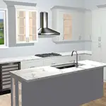 Jarlin: Soda Cabinets with Sterling Island