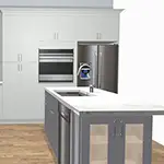 Jarlin: Soda Cabinets with Sterling Island