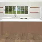 Jarlin: Dove White Shaker and Toffee Shaker Cabinets