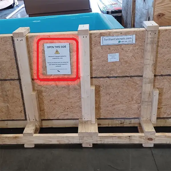 Crate with Labels