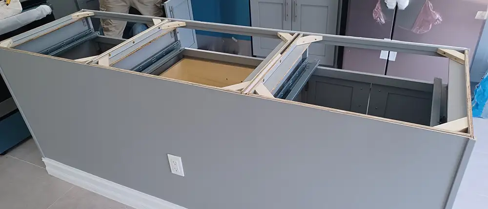 Remove Island Cabinet Drawers