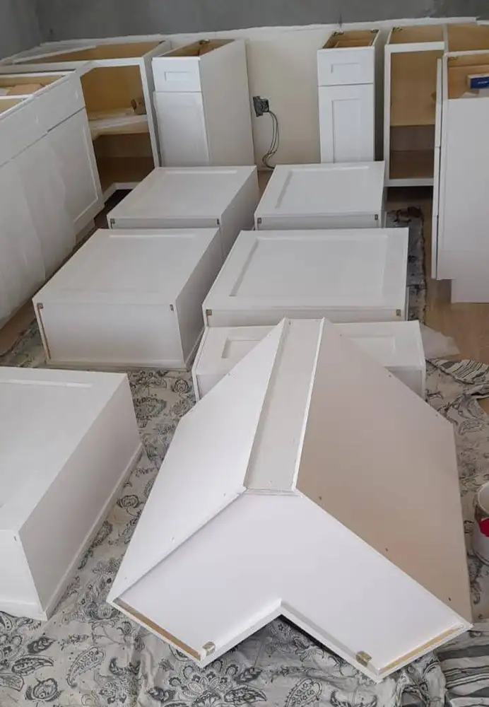 Seal Cabinet Back with Oil Paint