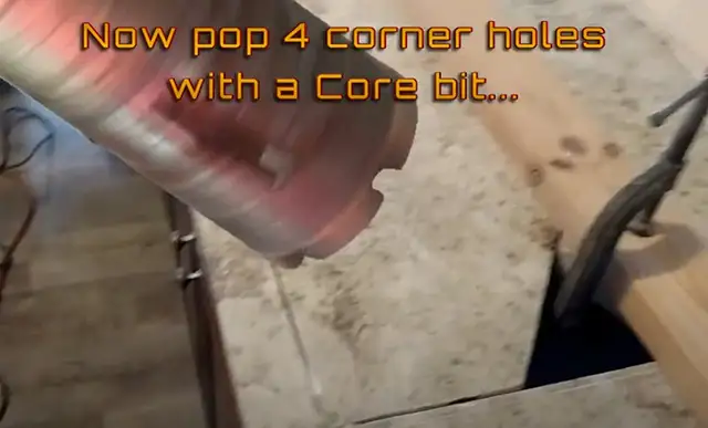 Core Bit for Corners