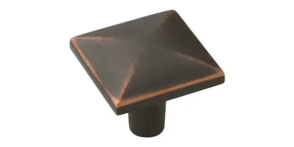 Square Cabinet Knob (Amerock: Oil Rubbed Bronze)