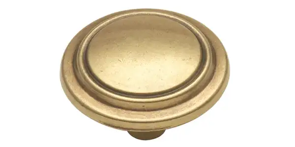 Mushroom Cabinet Knob (Hickory Hardware: Brushed Gold)