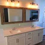 Forevermark: Gramercy White Double Sink Vanity