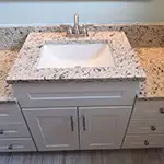 Multi-Height White Shaker Vanity