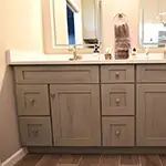 Forevermark: Nova Light Grey Shaker Double Vanity