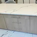 Calacatta Venetian Quartz (Waterfall Sides)