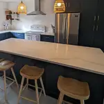 Jarlin: Aria Blue Kitchen Cabinets