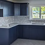 Jarlin: Aria Blue Kitchen Cabinets