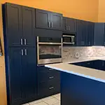 Jarlin: Aria Blue Kitchen Cabinets