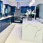 Jarlin: Aria Blue Kitchen Cabinets