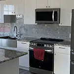 Adornus: Sunny White (High Gloss) Kitchen Cabinets