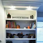 Forevermark: Uptown White Custom Bookshelf