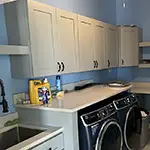 Forevermark: Lait Grey Shaker Laundry Cabinets