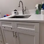 Forevermark: Uptown-White Laundry Sink Cabinet
