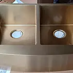 50/50 Gold Kitchen Farmsink