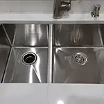 60/40 Undermount Rectangular Double Bowl Stainless Steel Kitchen Sink