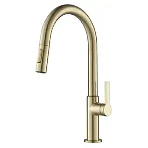 Kraus Pull Down Faucet (Champagne Bronze)