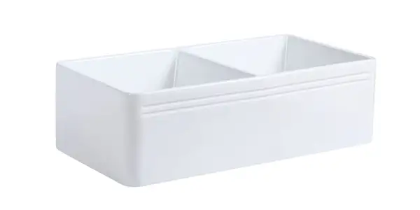 Noble Stone 50/50 Farmhouse (White Fireclay)