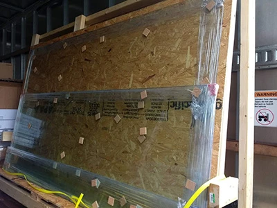 Glass in Crate