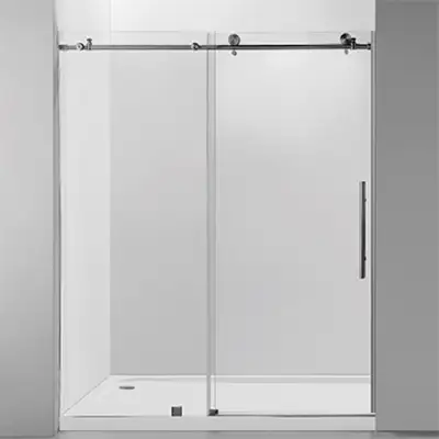 Glass Door 2 Wheels